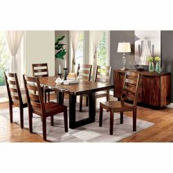 MADDISON DINING 7PC SET( TABLE + 6 CHAIR)